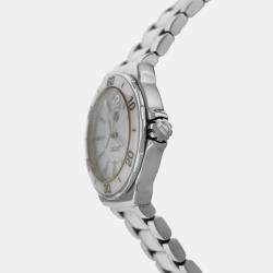 Tag Heuer White Stainless Steel Ceramic Formula 1 WAH1211 Quartz Women's Wristwatch 34 mm
