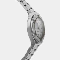 Tag Heuer White Stainless Steel Ceramic Formula 1 WAH1211 Quartz Women's Wristwatch 34 mm