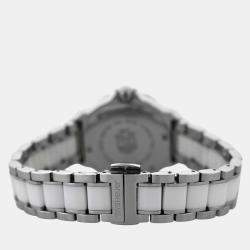 Tag Heuer White Stainless Steel Ceramic Formula 1 WAH1211 Quartz Women's Wristwatch 34 mm