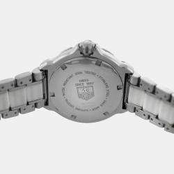 Tag Heuer White Stainless Steel Ceramic Formula 1 WAH1211 Quartz Women's Wristwatch 34 mm