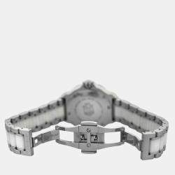 Tag Heuer White Stainless Steel Ceramic Formula 1 WAH1211 Quartz Women's Wristwatch 34 mm