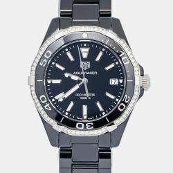 Tag Heuer Aquaracer WAY1395.BH0716 Black Ceramic Quartz Women's Wristwatch 35 mm