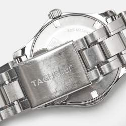 Pre Owned TAG Heuer Aquaracer WAF1312.BA0817 Mother Of Pearl Diamond Stainless Steel Women's Wristwatch 32 mm