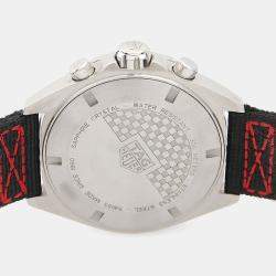Pre Owned Tag Heuer Formula 1 Chronograph CAZ101E Quartz Black Stainless Steel Men's Wristwatch 43mm