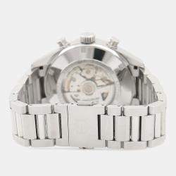 Pre Owned Tag Heuer Carrera Chronograph CV2A1AB Automatic Black Stainless Steel Men's Wristwatch 43mm
