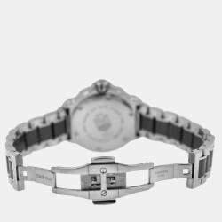 Pre Owned Tag Heuer Formula 1 WAH1210.BA0859 Quartz Black Ceramic Stainless Steel Women's Wristwatch 34 mm