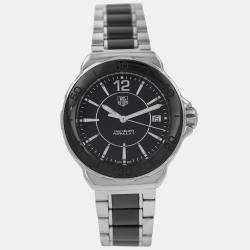 Pre Owned Tag Heuer Formula 1 WAH1210.BA0859 Quartz Black Ceramic Stainless Steel Women's Wristwatch 34 mm