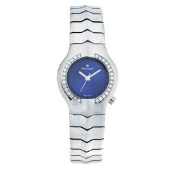 TAG Heuer Blue Stainless Steel Diamond Alter Ego WP1316 Women's Wristwatch 29 mm
