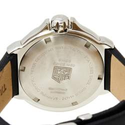 Pre Owned Tag Heuer Black Stainless Steel Crystal Formula 1 WAC1214-0 Women's Wristwatch 35.5 mm