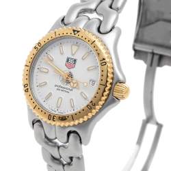  مملوكة مسبقًا Tag Heuer Silver Two-Tone Stainless Steel Professional S95.813K Women's Wristwatch 34 mm