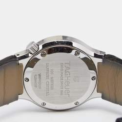 مملوكة مسبقًا ساعة يد نسائية تاغ هيوير ألتر إيغو WP131P جلد ستانلس ستيل سوداء 29 مم