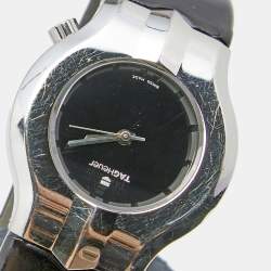 مملوكة مسبقًا ساعة يد نسائية تاغ هيوير ألتر إيغو WP131P جلد ستانلس ستيل سوداء 29 مم