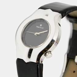 مملوكة مسبقًا ساعة يد نسائية تاغ هيوير ألتر إيغو WP131P جلد ستانلس ستيل سوداء 29 مم