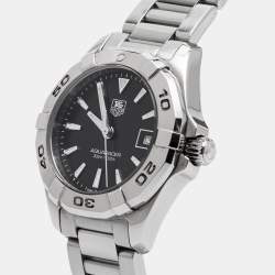 Tag Heuer Black Stainless Steel Aquaracer WAY1410.BA0920 Women's Wristwatch 27 mm