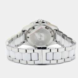 Pre Owned Tag Heuer White Ceramic Stainless Steel WAY131H.BA0914 Aquaracer Women's Wristwatch 35 mm
