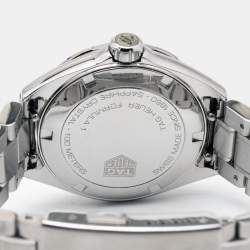 Pre Owned Tag Heuer Mother Of Pearl Stainless Steel Diamond Formula 1 WBJ141A.BA0664 Women's Wristwatch 32 mm