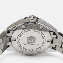 Tag Heuer Mother of Pearl Stainless Steel Carrera WV1415 Women's Wristwatch 27 mm