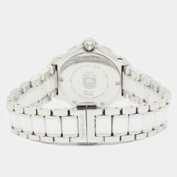 TAG Heuer White Ceramic Stainless Steel Formula 1 WAH1211.BA0861 Women's Wristwatch 37 mm