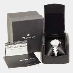 TAG Heuer White Ceramic Stainless Steel Formula 1 WAH1211.BA0861 Women's Wristwatch 37 mm