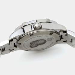 Pre Owned Tag Heuer Mother Of Pearl Diamond Stainless Steel Aquaracer WAF1416.BA0824 Women's Wristwatch 27 mm