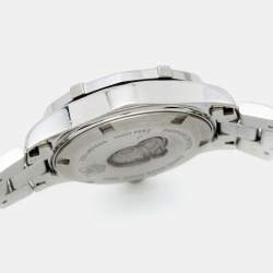 Pre Owned Tag Heuer Mother Of Pearl Diamond Stainless Steel Aquaracer WAF1416.BA0824 Women's Wristwatch 27 mm