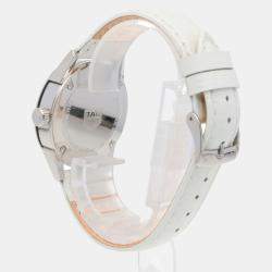 Tag Heuer White Shell Stainless Steel Carrera WBG1312 Quartz Women's Wristwatch 36 mm