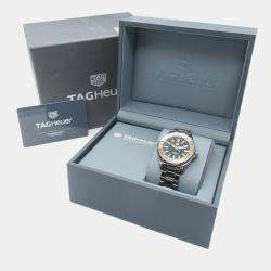 Tag Heuer Black 18k Rose Gold Aquaracer WAY1355.BH0716 Quartz Women's Wristwatch 35 mm