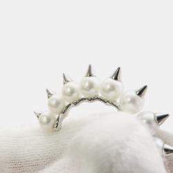 Pre Owned Tasaki Danger Tribe 18K White Gold Earrings