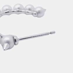 Pre Owned Tasaki Danger Tribe 18K White Gold Earrings