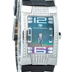 مملوكة مسبقًا ساعة يد نسائية تكنومارين DXSL  ستانلس ستيل صدف ألماس 24مم