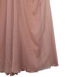 Pre Owned Temperley Vega Embellished Silk Chiffon Gown M