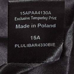 Temperly London Black Cotton-Blend Palais Cropped Jacket L