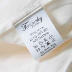 Pre Owned Temperley London Off White Tonal Embroidered Tulle Bertie Gown S