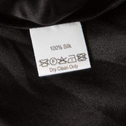 Pre Owned Temperley London Black Silk Chiffon Embellished Bodice Sleeveless Evening Gown S