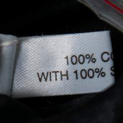 Pre Owned Temperley London Vintage Black Embroidered Beaded Tulle Strapless Dress S