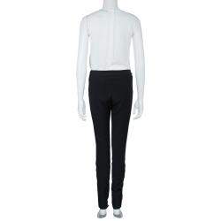 Pre Owned Temperley Black Knit Paneled Trousers S