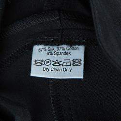 Pre Owned Temperley Black Knit Paneled Trousers S