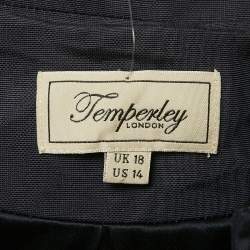 مملوكة مسبقًا جاكيت تيمبرلي بوليرو كحلي معطف قصر مقاس كبير جداً - اكسترا لارج