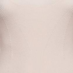 Pre Owned سترة تمبرلي لندن وردي مضلع نسيج يدوية رقبة مستديرة متوسطة الحجم