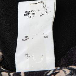 Thakoon Addition Black and Blush Silk Abstract Print Shirt Top Playsuit XS 