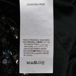 The Attico Multicolor Sequin Jersey Bow Detail Wrap Maxi Skirt XS