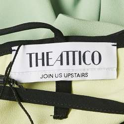 Pre Owned The Attico Green/Yellow Crepe Polly Strap Dress S