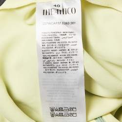 Pre Owned The Attico Green/Yellow Crepe Polly Strap Dress S