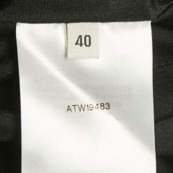 Pre Owned The Attico Black Sequin Ruffled Mini Dress S