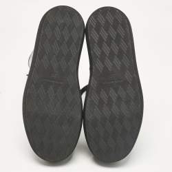 Pre Owned The Attico Black Leather Zip Up Knee Length Boots Size 39