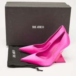 The Attico Fuchsia Satin Cheope Pumps Size 35