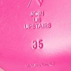 The Attico Fuchsia Satin Cheope Pumps Size 35