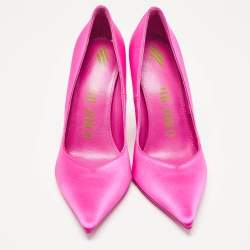 The Attico Fuchsia Satin Cheope Pumps Size 35