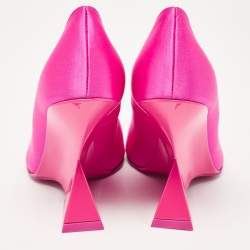 The Attico Fuchsia Satin Cheope Pumps Size 35