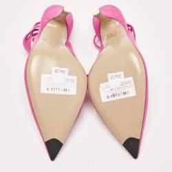 The Attico Pink Suede Venus Ankle Wrap Pumps Size 39